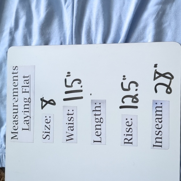 Boohoo Light Blue Elastic Waist Pull On Jersey Lounge Leggings size 8 - Picture 7 of 7